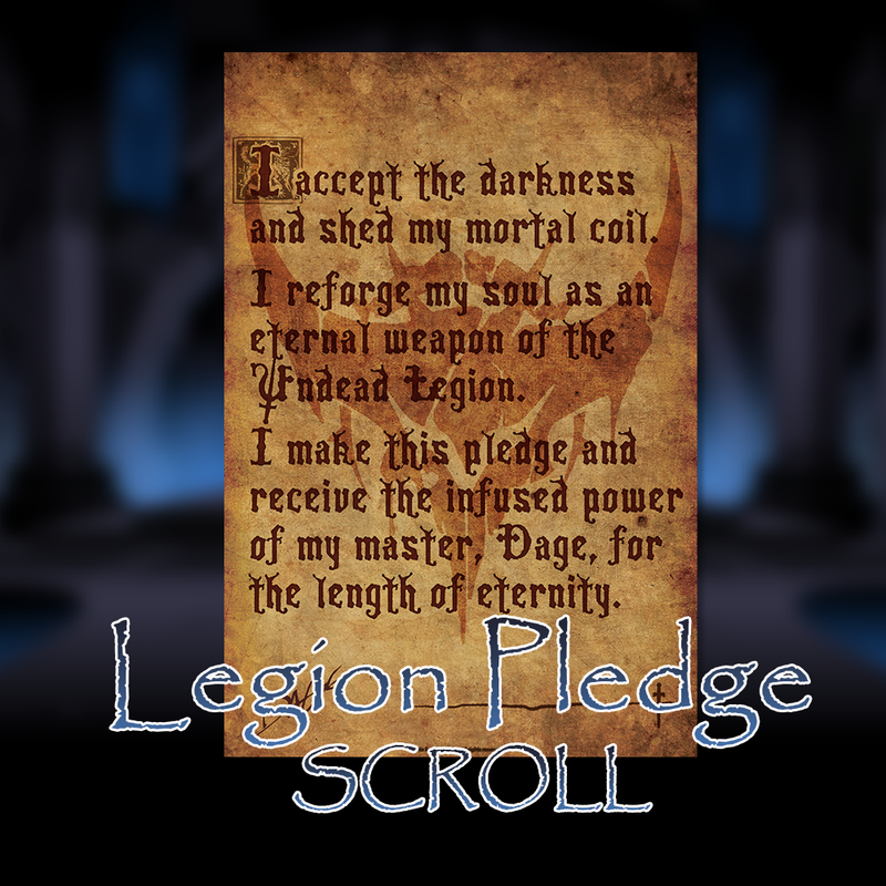 Legion Pledge Scroll - 5 fpts